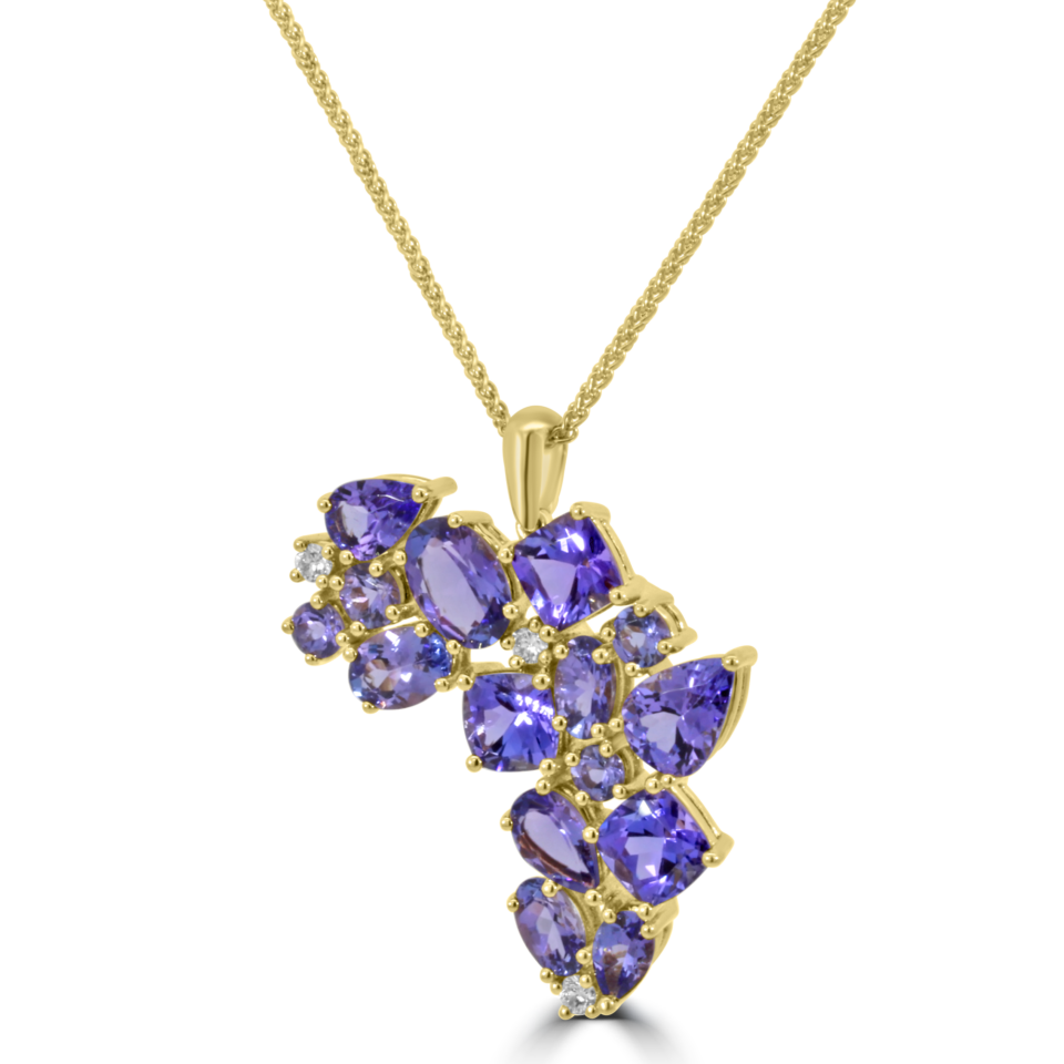Amethyst Cascade Pendant Necklace