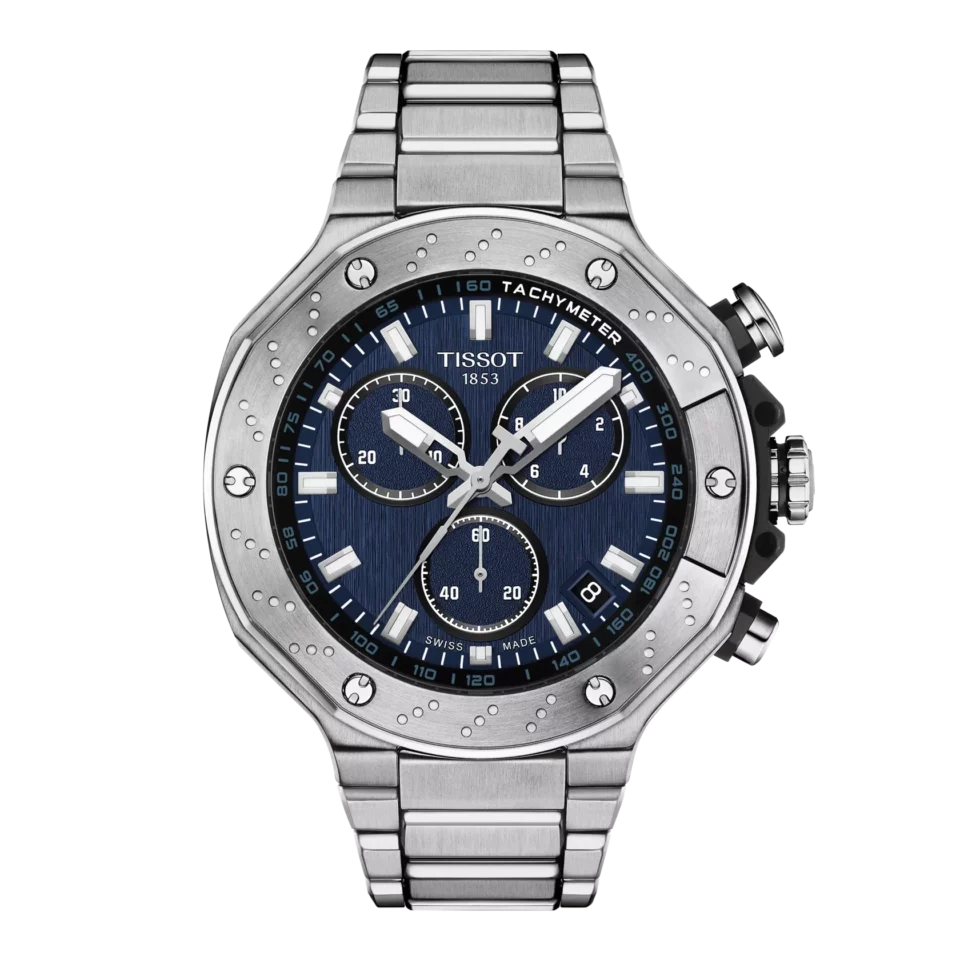 Tissot T-Race Chronograph (Textured Deep Blue Dial)