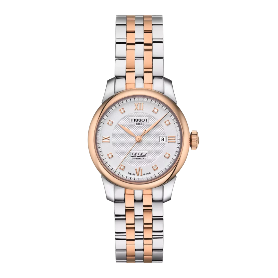 Tissot Le Locle Automatic (Two-Tone Rose Gold & Diamond Dial)