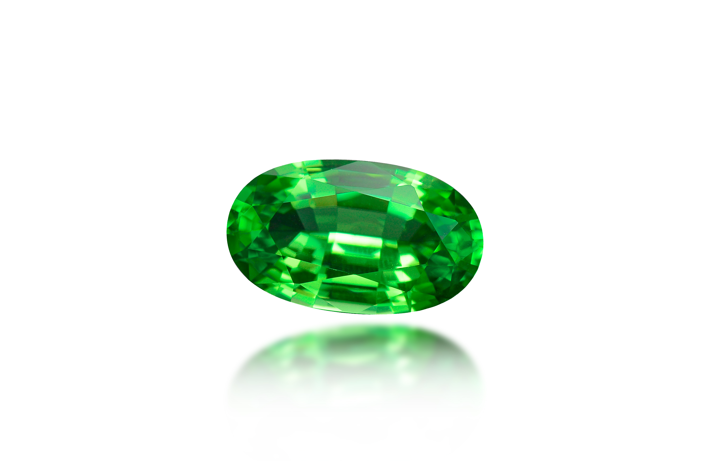 Natural,Tsavorite,Garnet,Gem.,Rich,Grass,Green,,Transparent,,Oval,Faceted,